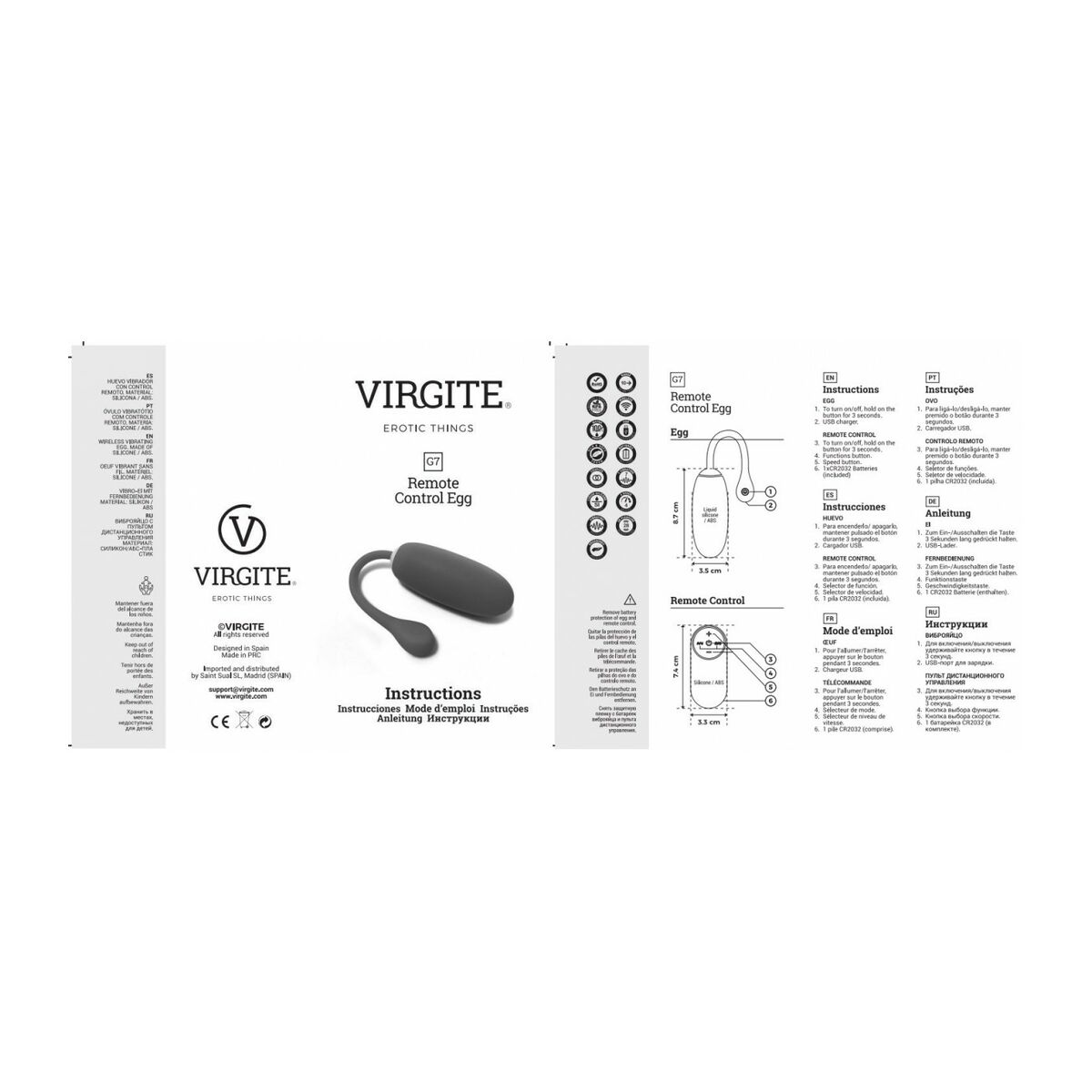 Egg Vibrator Virgite Rosa